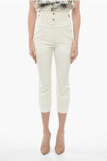 Max Mara og1mm0724 Basque Murano Pants in White