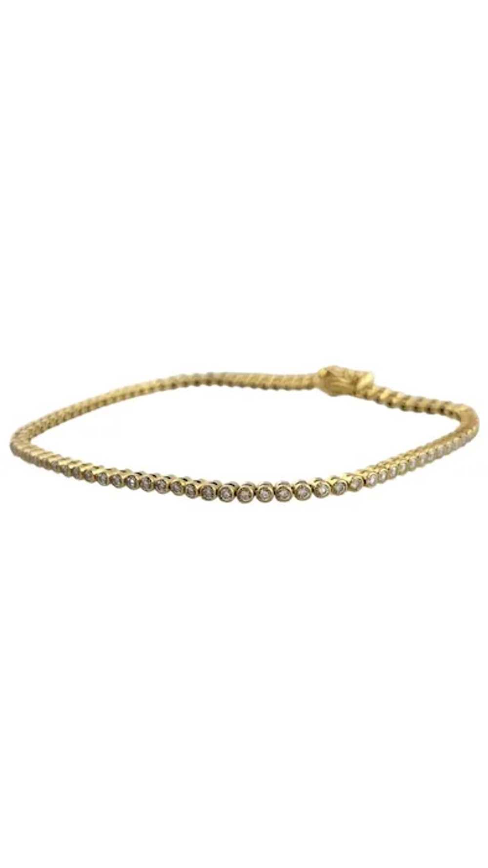 Paul Morelli 18K Yellow Gold Diamond Stitch Tenni… - image 2