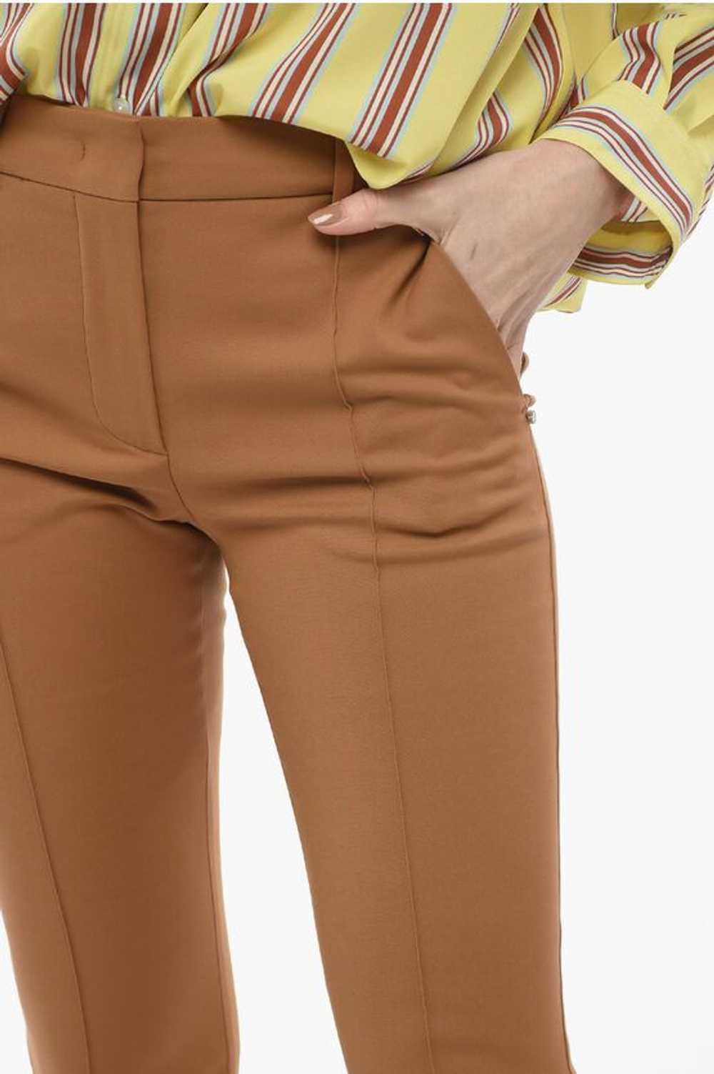 Max Mara og1mm0724 Front Pleated Obliqua Pants in… - image 3