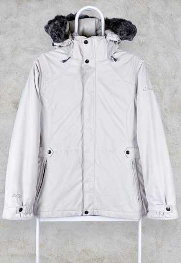 Berghaus AQ2 Parka Jacket Cream Faux Fur Nylon Wo… - image 1