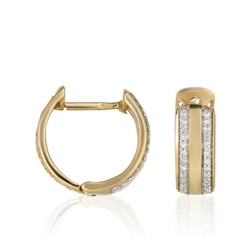 Non Signé / Unsigned Yellow gold earrings - image 2