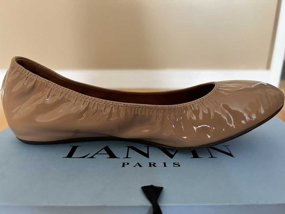 Lanvin Lanvin nude patent leather ballerina flat - image 4