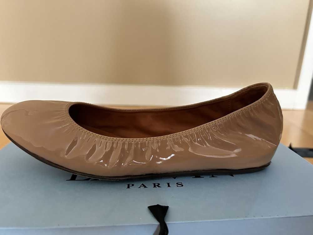 Lanvin Lanvin nude patent leather ballerina flat - image 5