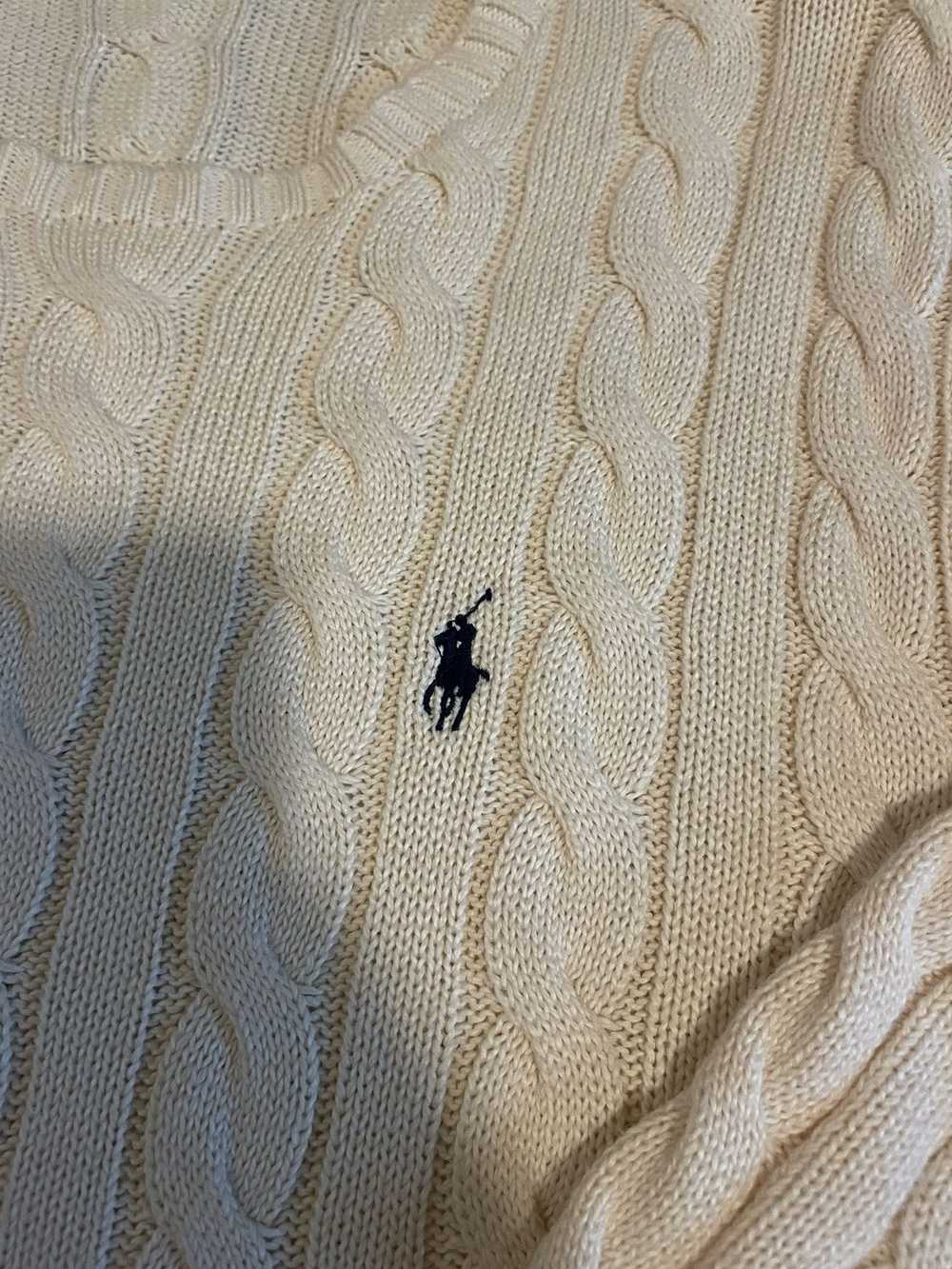 Polo Ralph Lauren Cable Knit Sweater Size M - image 2