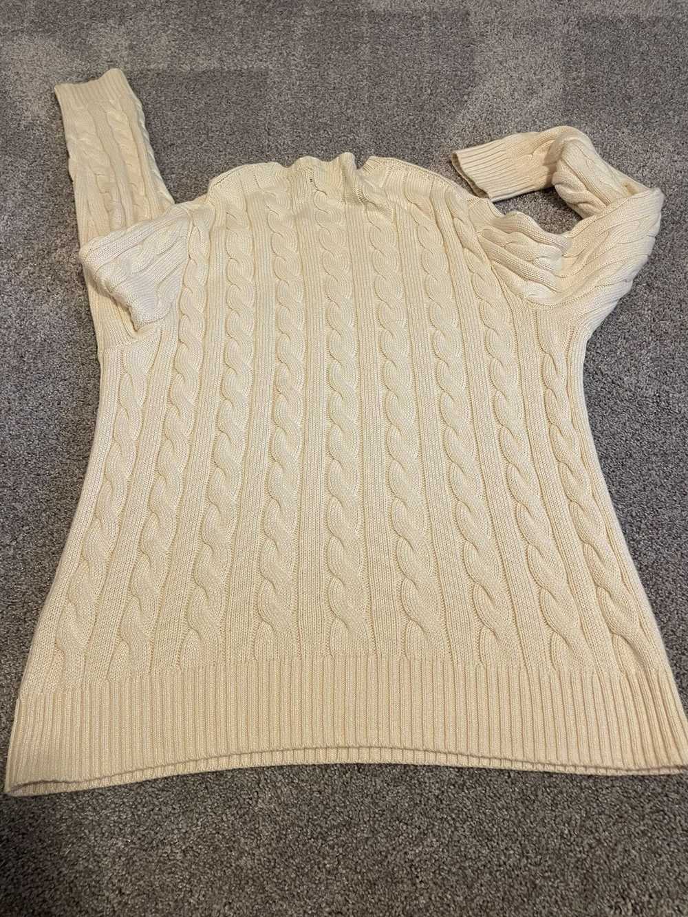 Polo Ralph Lauren Cable Knit Sweater Size M - image 8
