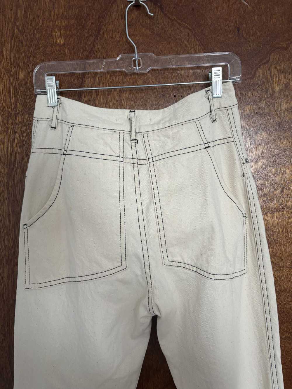 Eckhaus Latta Off-white Taper Jeans - Gem Eckhaus Latta Off-white Taper Jeans - Gem