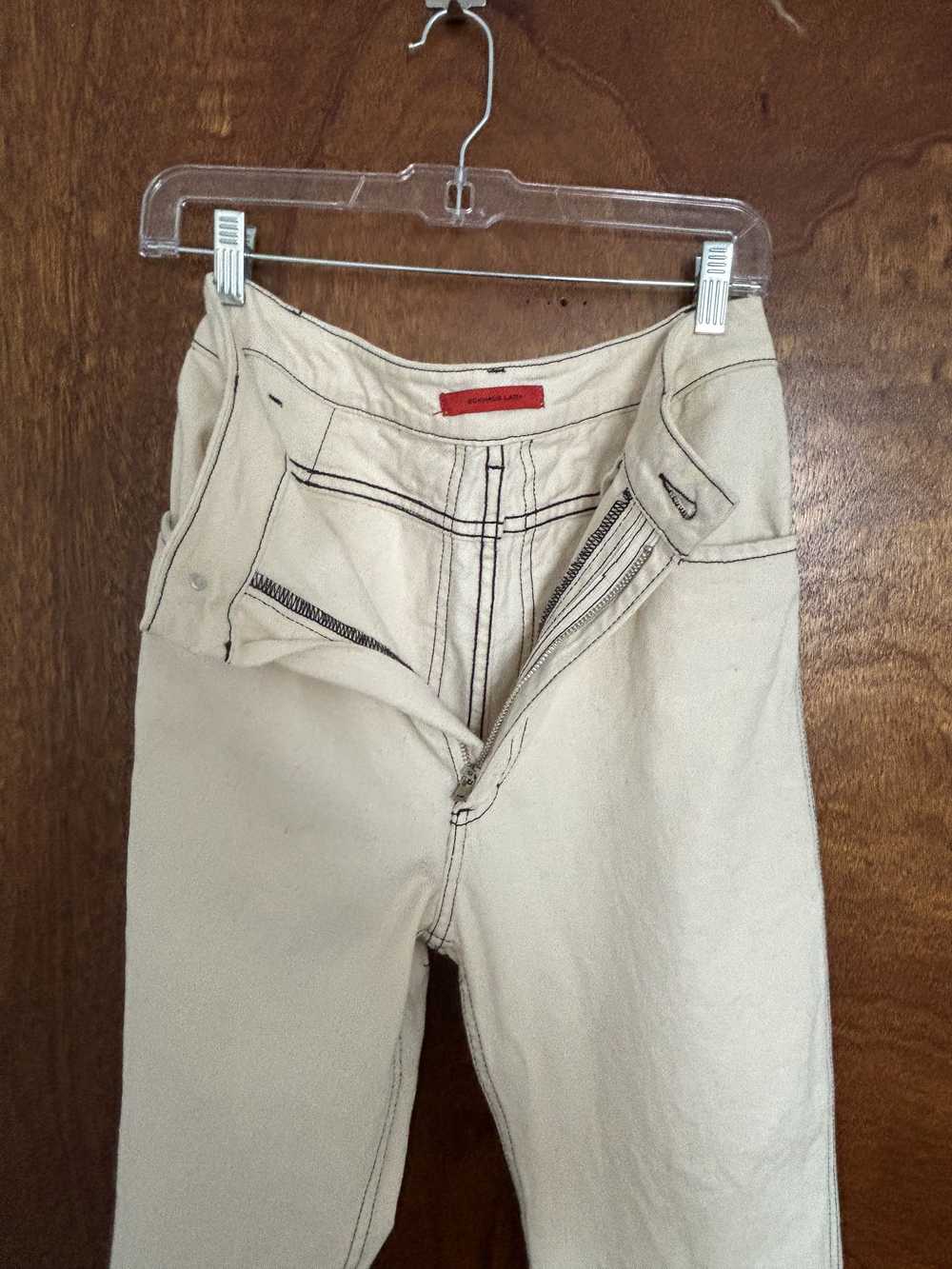 Eckhaus Latta Off-white Taper Jeans - Gem Eckhaus Latta Off-white Taper Jeans - Gem