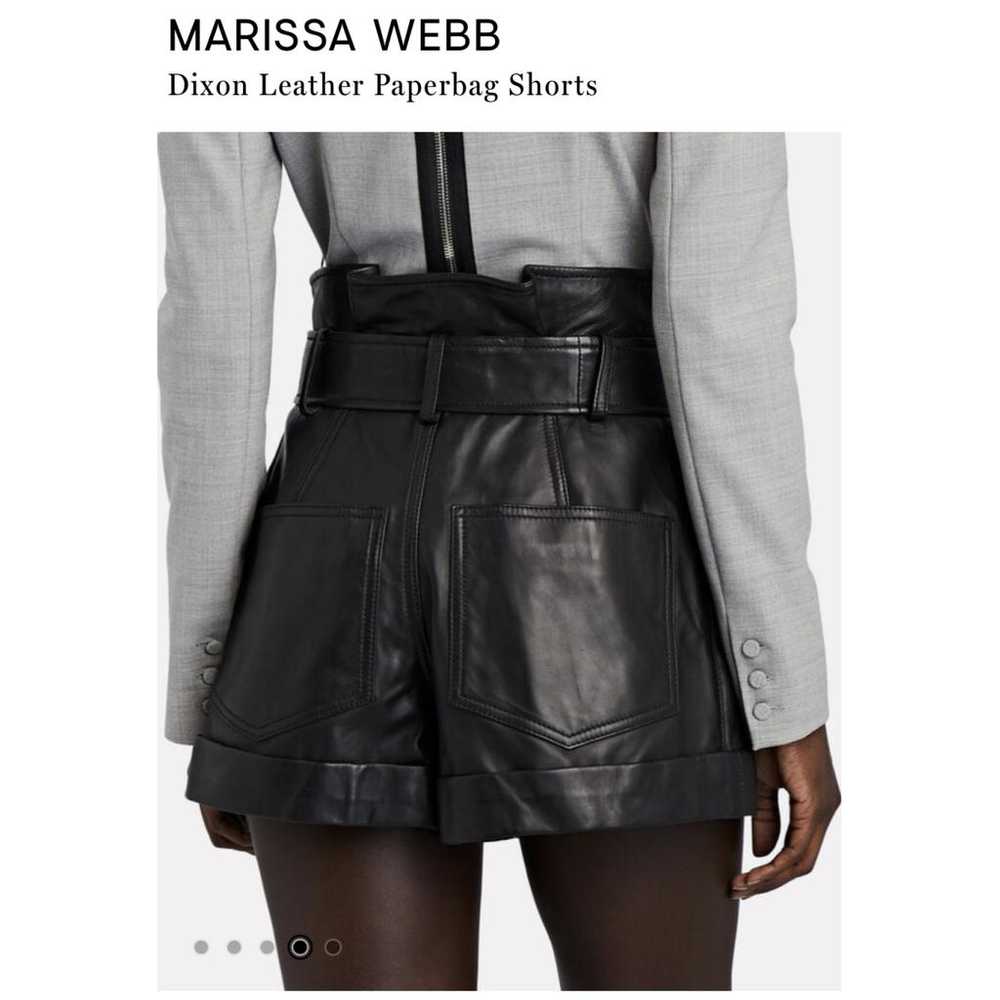 Marissa Webb Leather shorts - image 4