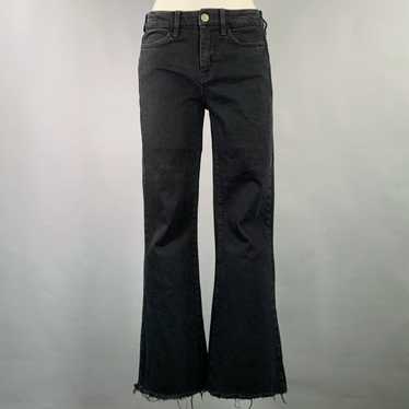 Other Black Denim Raw Edge Bell Bottom Jeans