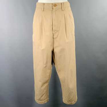 Junya Watanabe Khaki Cotton Pleated Casual Pants