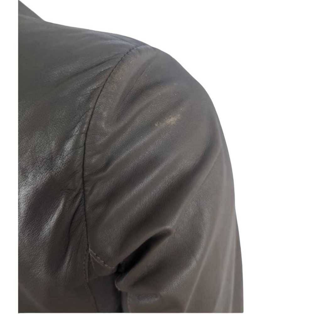 Non Signé / Unsigned Leather blazer - image 7