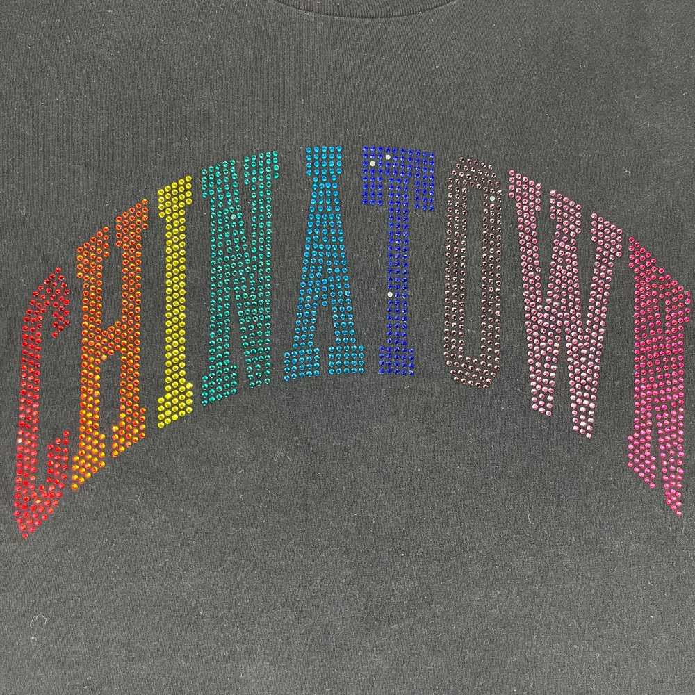 Market Chinatown Market Rainbow Rhinestone Arc T-… - image 3