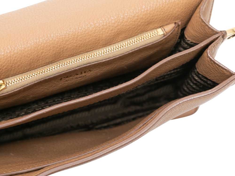 Beige Prada Leather Crossbody Bag - image 4