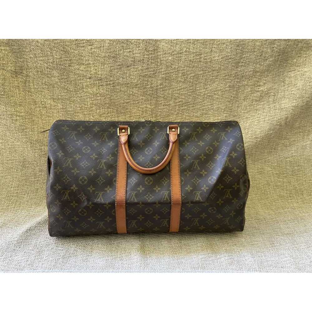 Louis Vuitton Keepall cloth travel bag - image 2