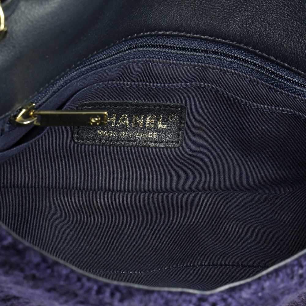 CHANEL Paris-Hamburg Flap Bag Cable Knit Fabric w… - image 6