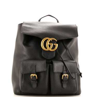 GUCCI GG Marmont Flap Backpack Leather