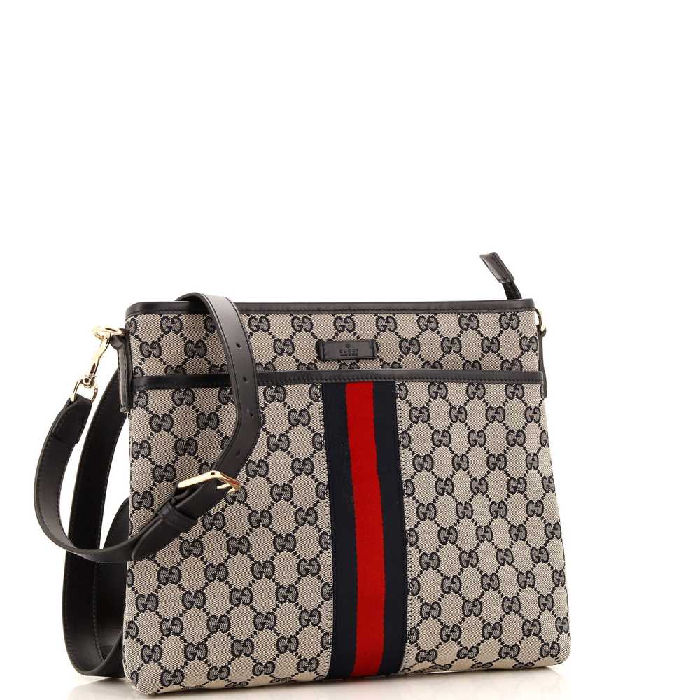 GUCCI Front Pocket Web Messenger GG Canvas Small - image 2