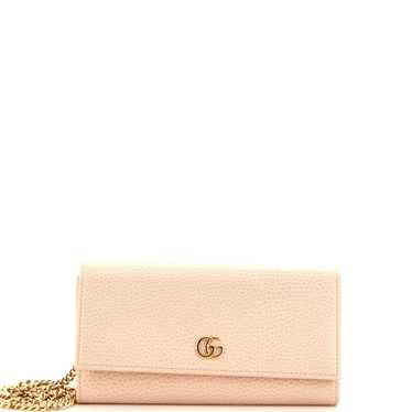 GUCCI GG Marmont Continental Chain Wallet Leather