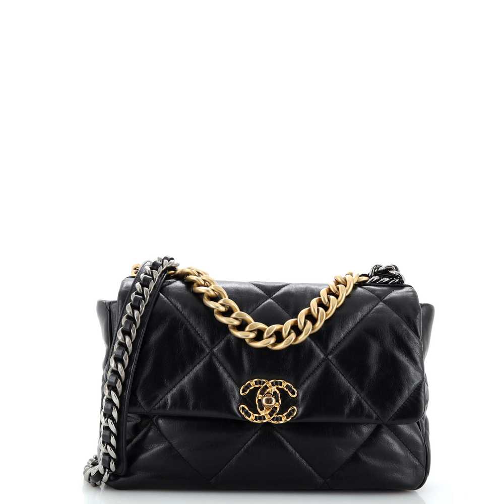 CHANEL 19 Flap Bag Quilted Leather Large - image 1