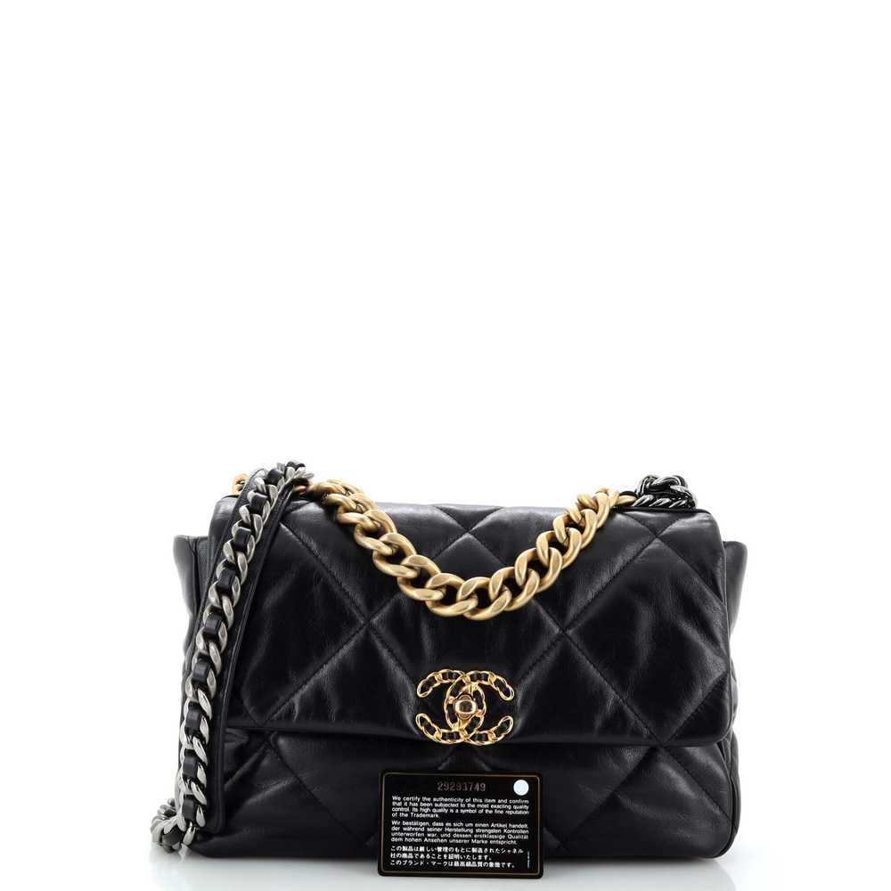 CHANEL 19 Flap Bag Quilted Leather Large - image 2