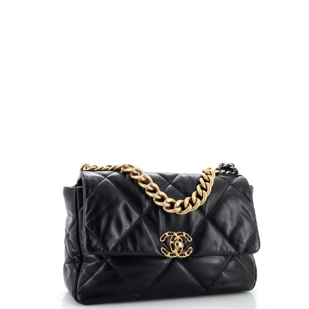 CHANEL 19 Flap Bag Quilted Leather Large - image 3