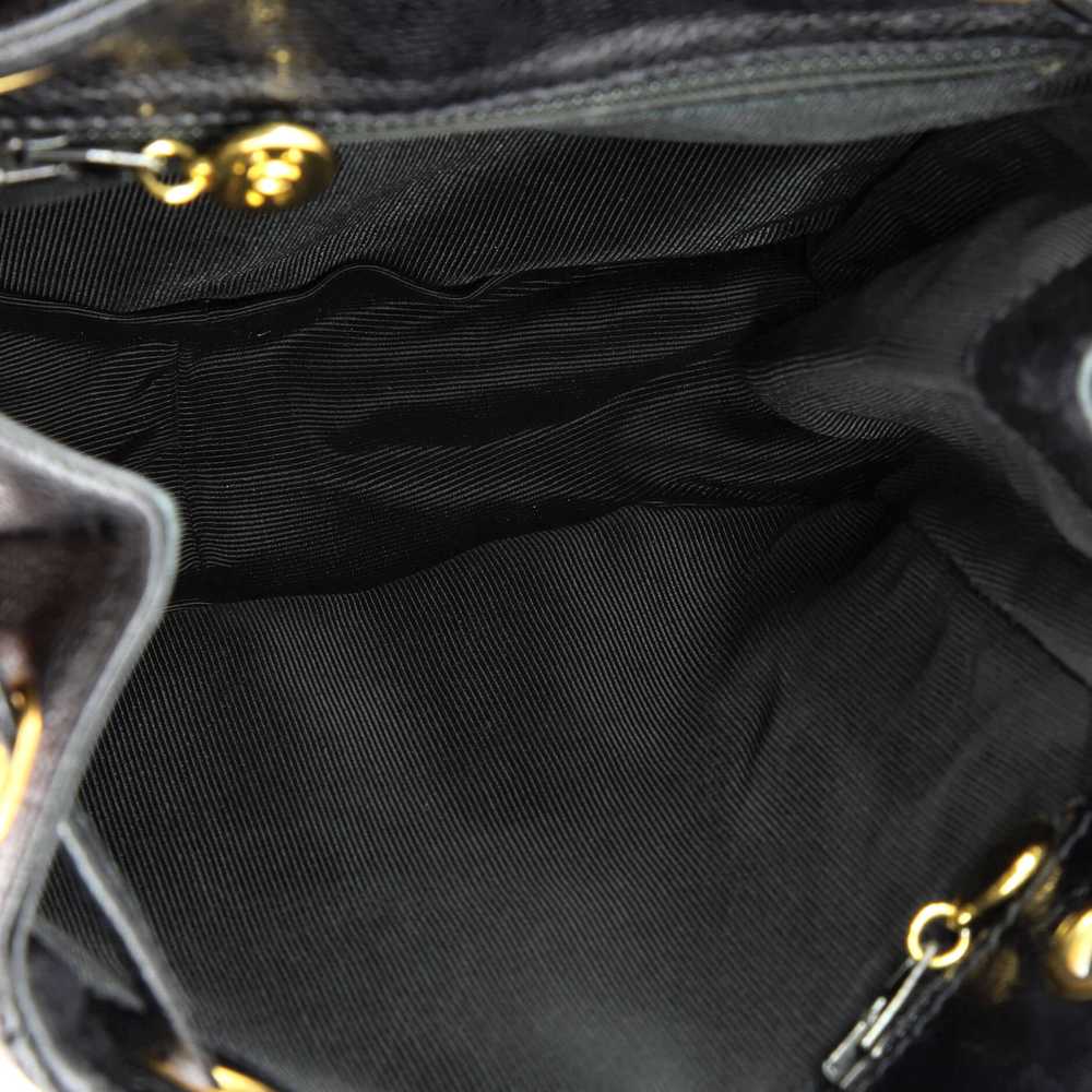 CHANEL Vintage Triple Stitched CC Flap Backpack C… - image 6