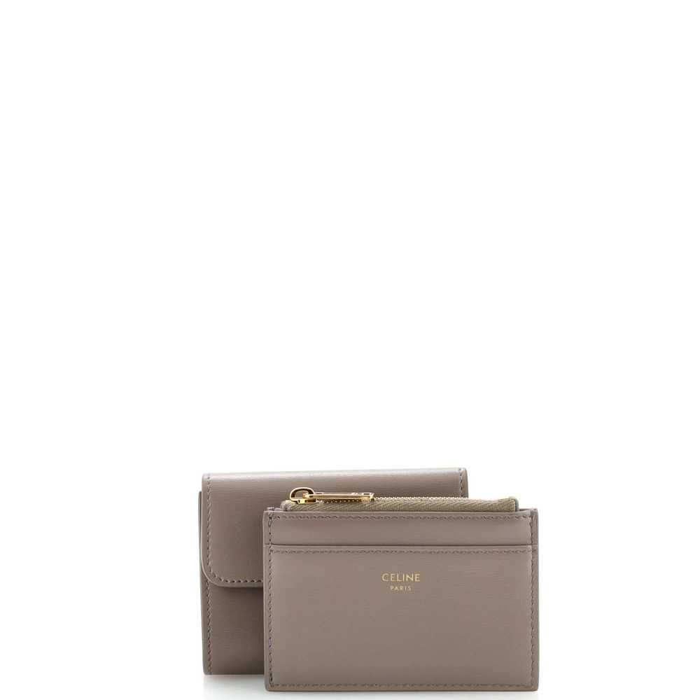 CELINE Triomphe Trifold Wallet Leather Small - image 2