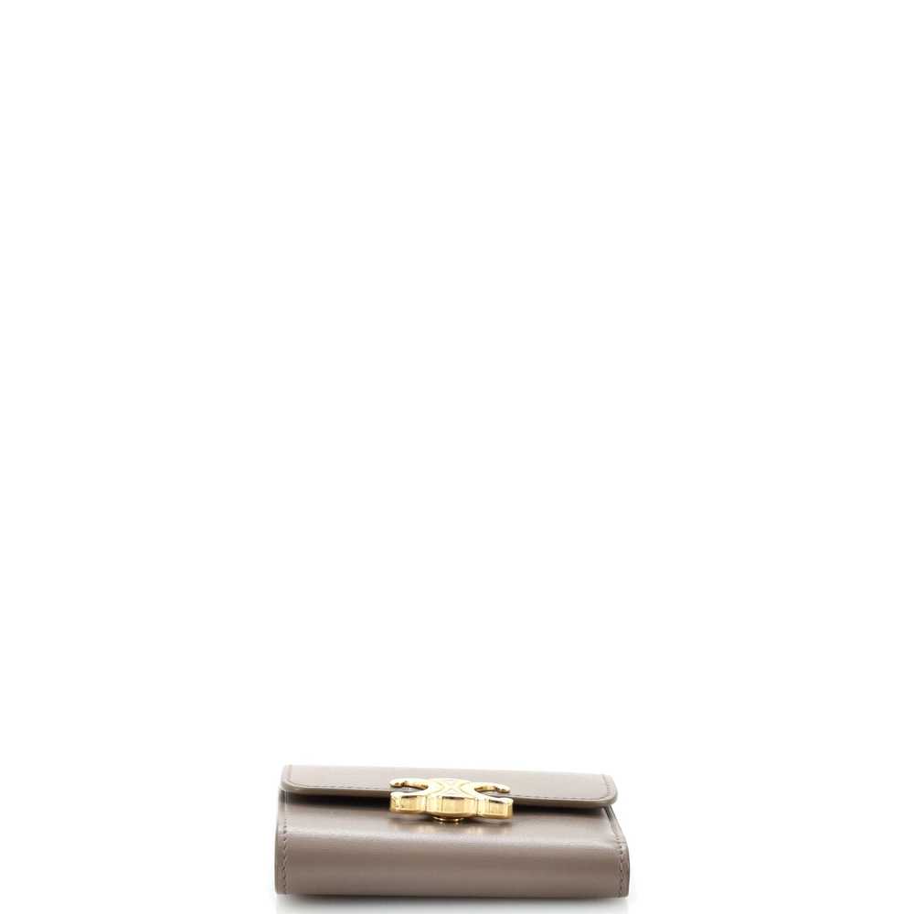 CELINE Triomphe Trifold Wallet Leather Small - image 5