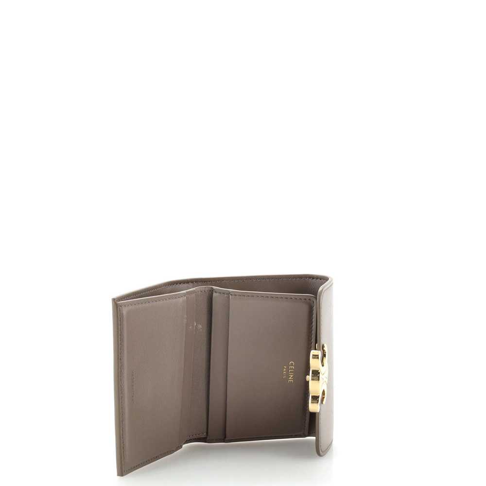CELINE Triomphe Trifold Wallet Leather Small - image 6