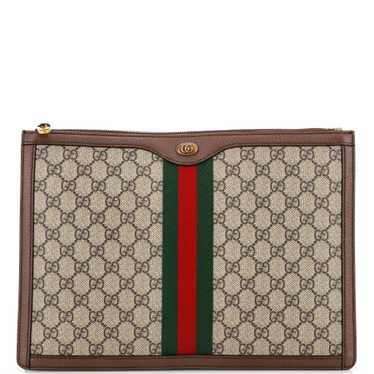 GUCCI Ophidia Portfolio Pouch GG Coated Canvas Med