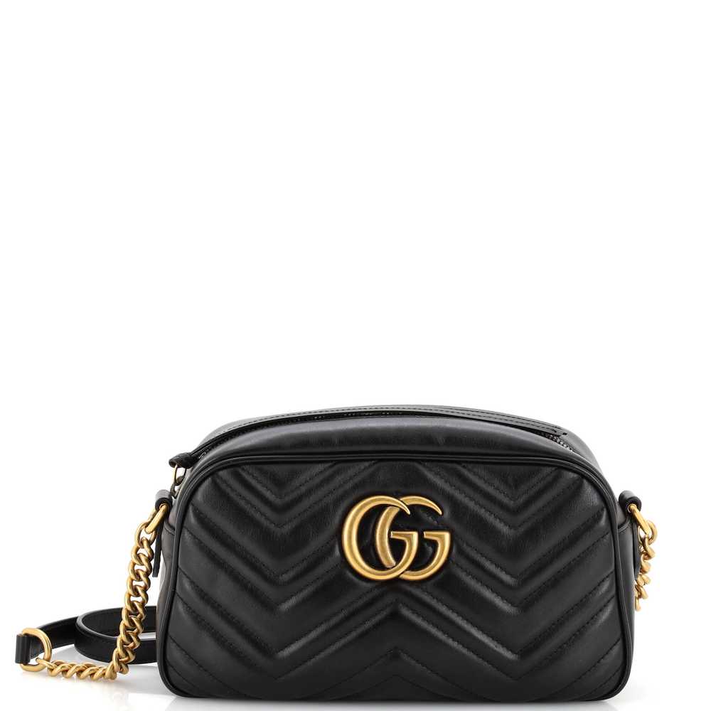 GUCCI GG Marmont Shoulder Bag Matelasse Leather S… - image 1
