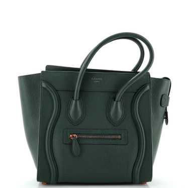 CELINE Luggage Bag Grainy Leather Micro