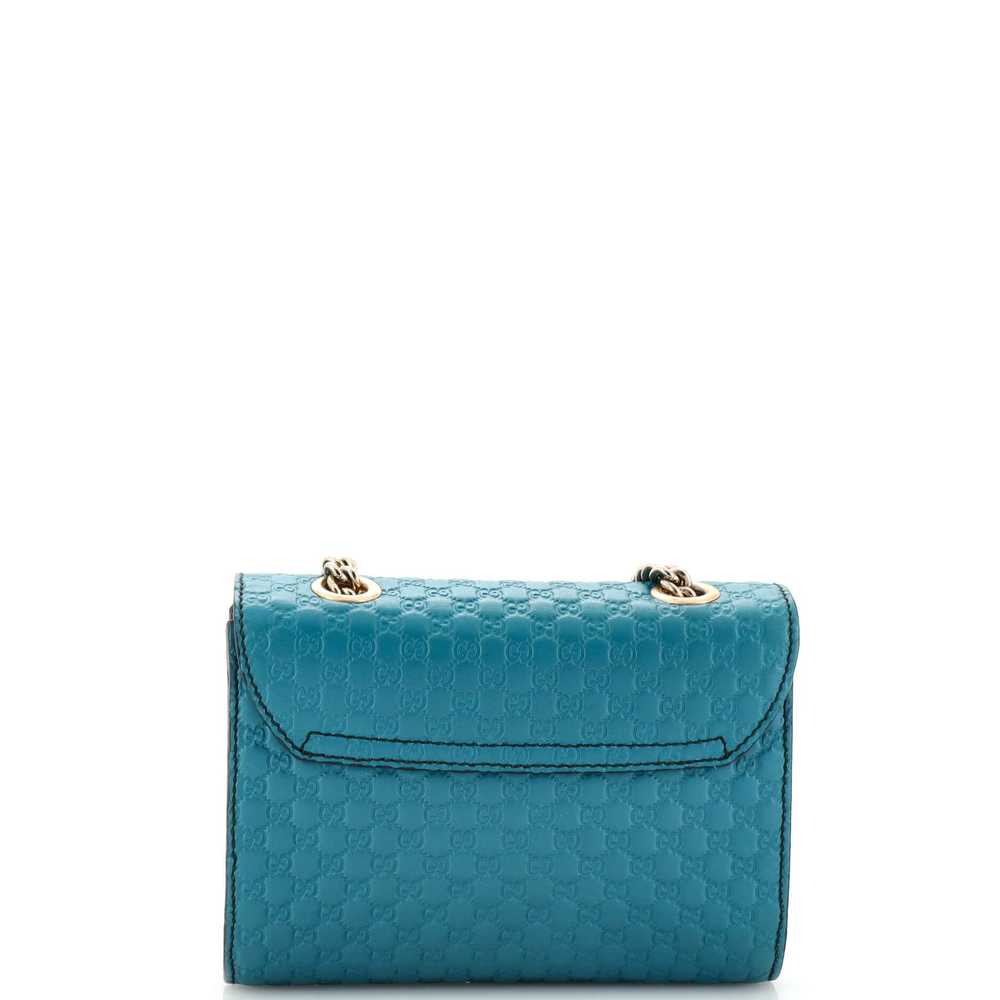 GUCCI Emily Chain Flap Bag Microguccissima Leathe… - image 3