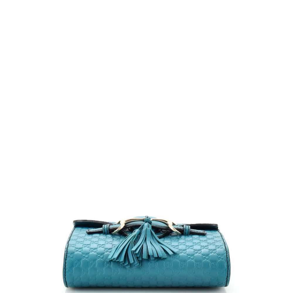 GUCCI Emily Chain Flap Bag Microguccissima Leathe… - image 4