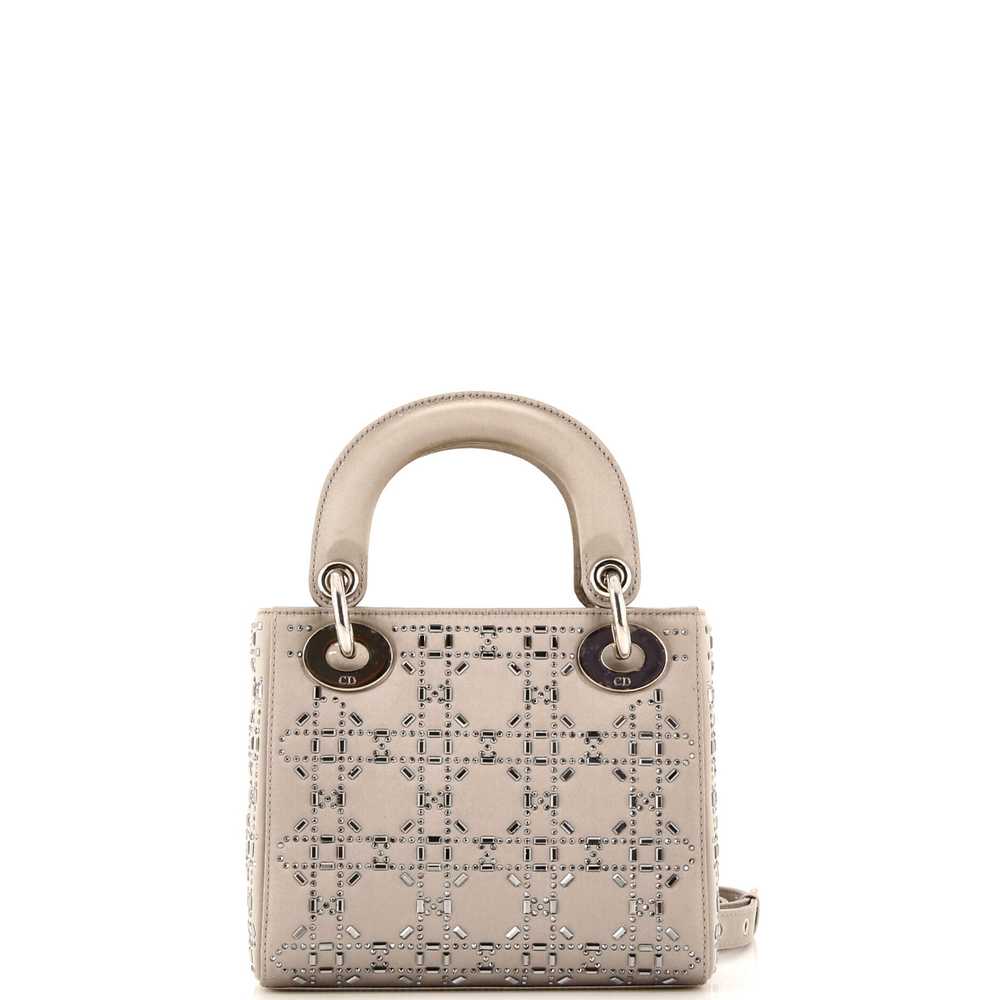 Christian Dior Lady Dior Bag Crystal Embellished … - image 3