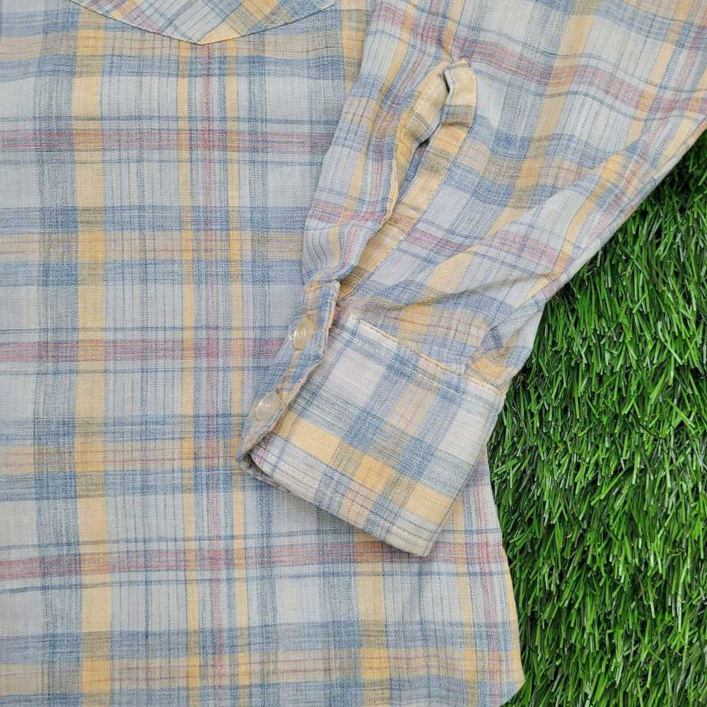 Levi's Vintage 70s LEVIS Casual Plaid Shirt Mediu… - image 10