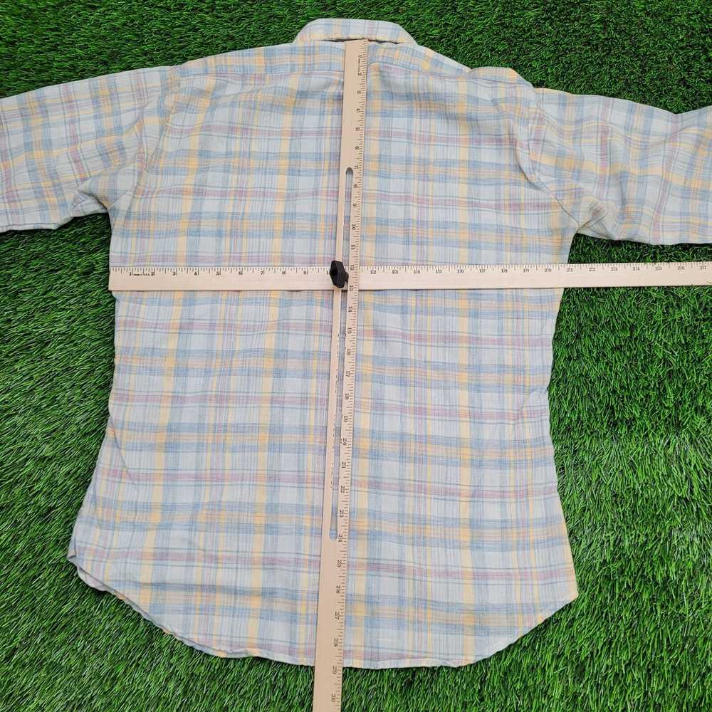 Levi's Vintage 70s LEVIS Casual Plaid Shirt Mediu… - image 4