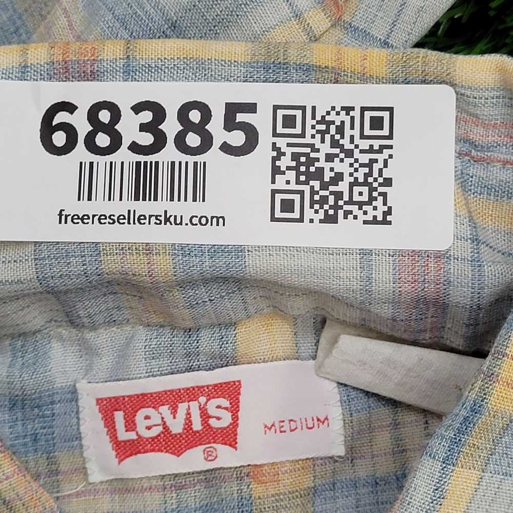 Levi's Vintage 70s LEVIS Casual Plaid Shirt Mediu… - image 7