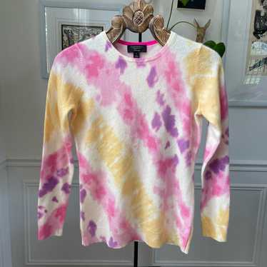 Other Charter Club Luxury Cashmere Tie Dye Crewnec