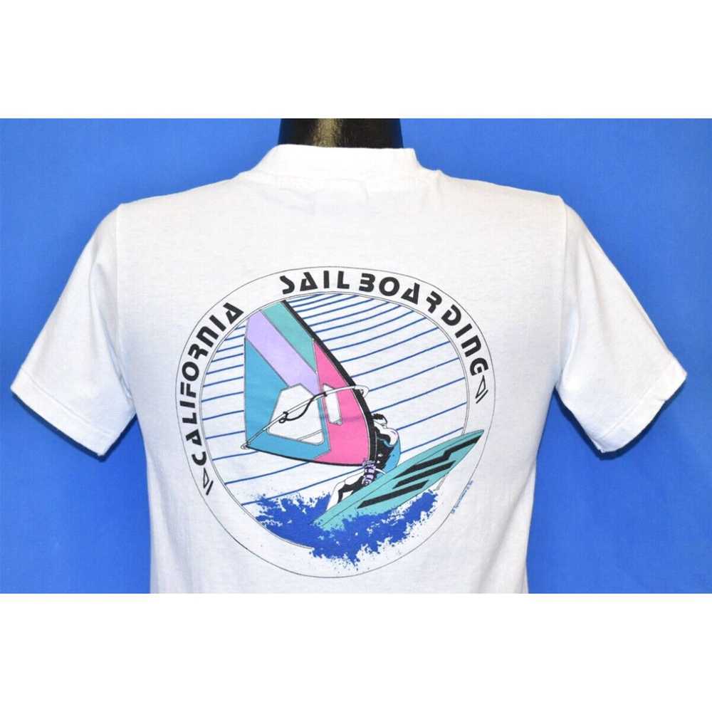 Hanes vtg 80s CALIFORNIA SAILBOARDING WAVES WINDS… - image 1