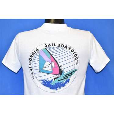 Hanes vtg 80s CALIFORNIA SAILBOARDING WAVES WINDS… - image 1