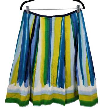 Handmade Handmade Skirt M Colorful Striped Pleate… - image 1