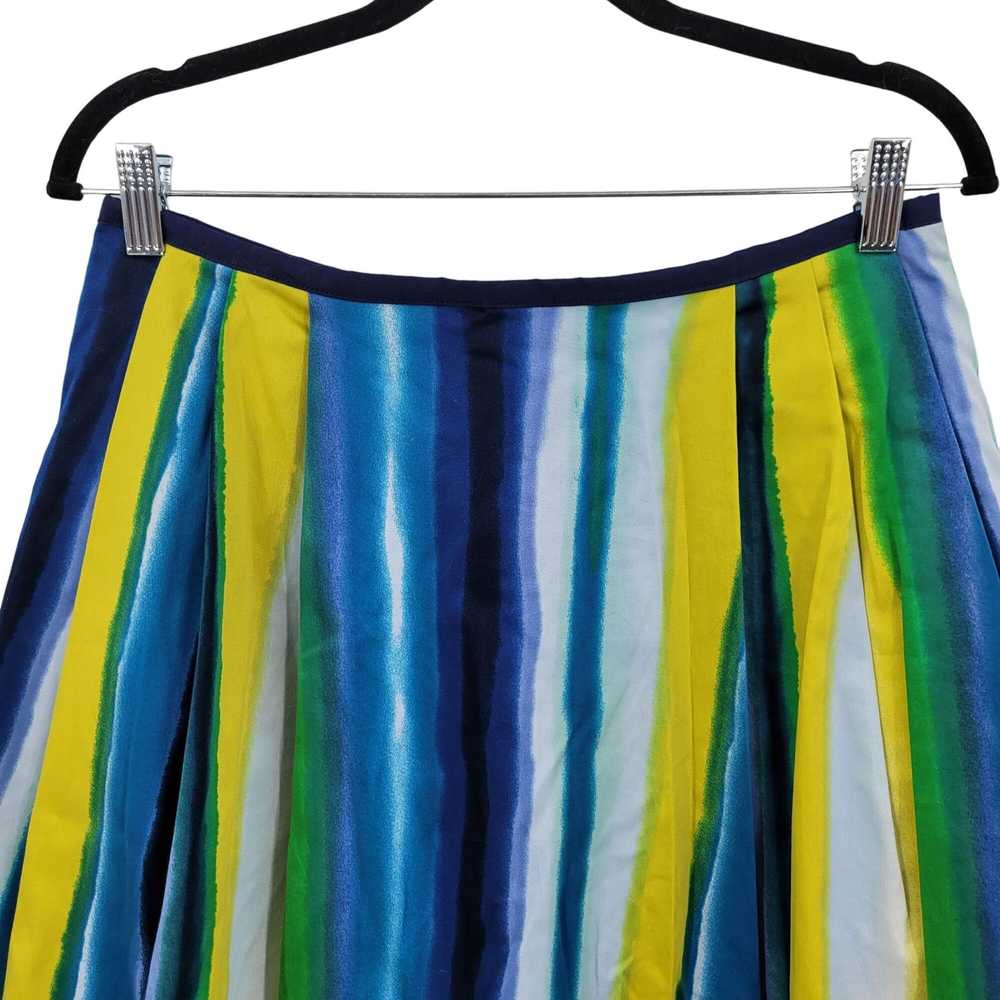 Handmade Handmade Skirt M Colorful Striped Pleate… - image 8