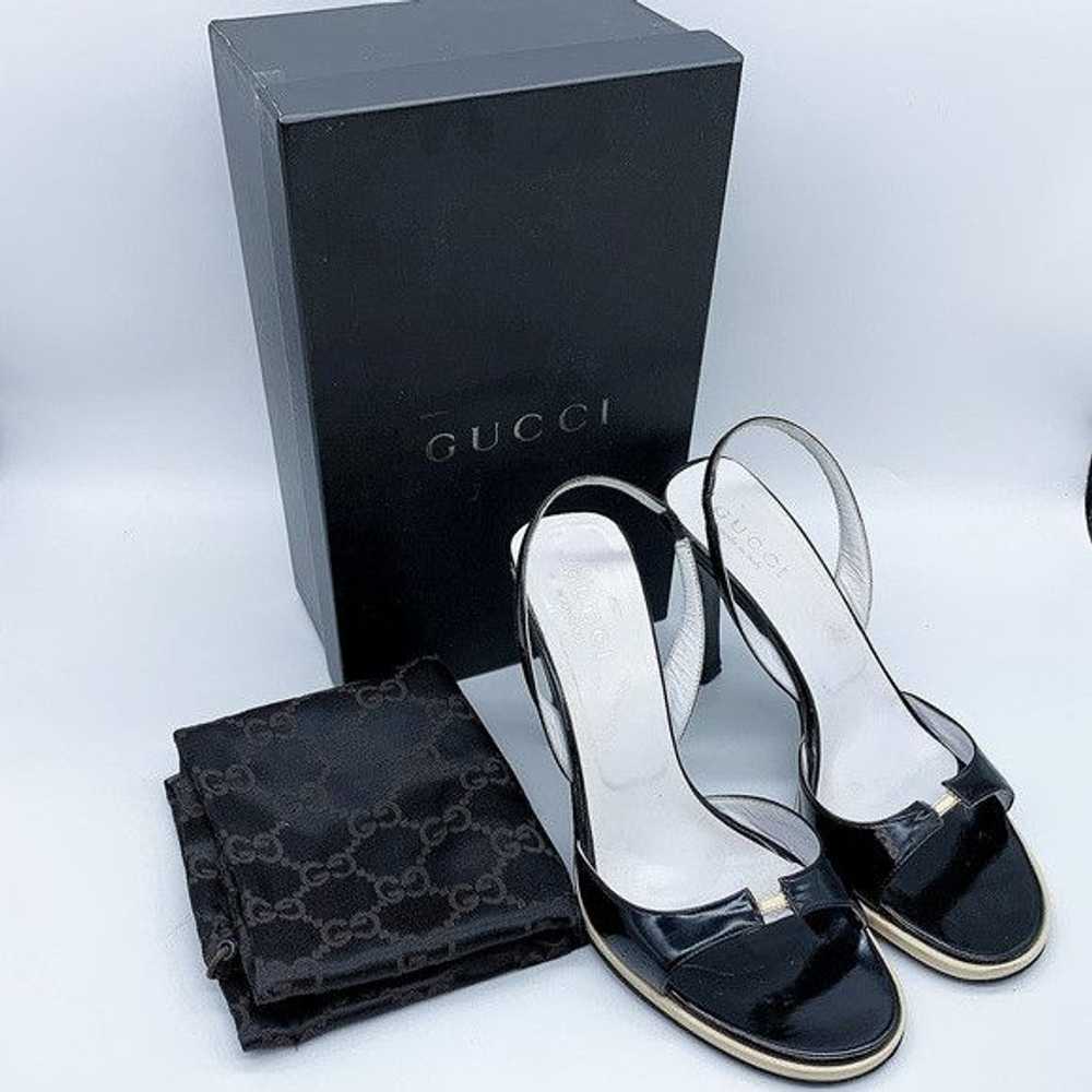 Gucci Gucci Open-Toe High Heeled Sandal in Black … - image 1