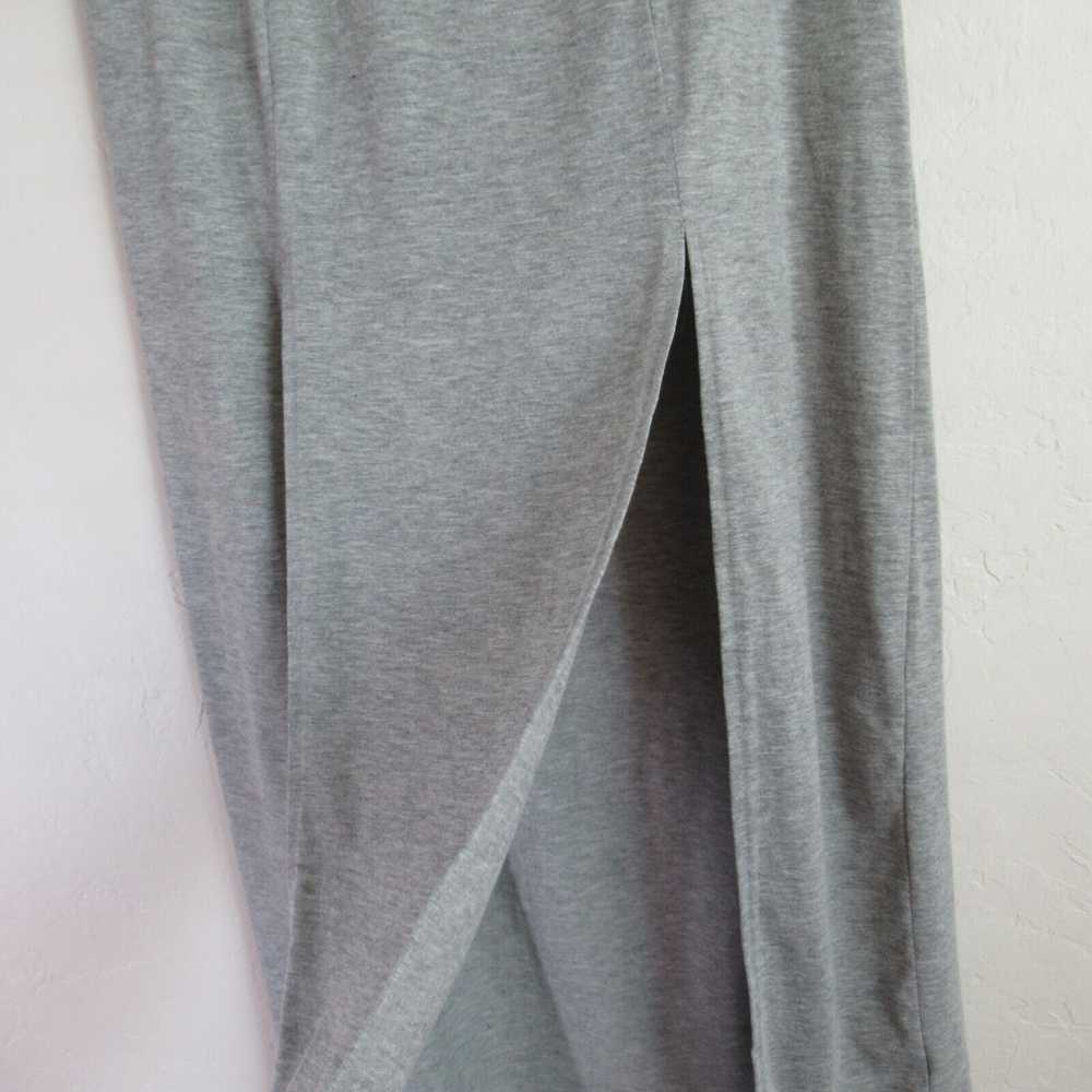 Derek Heart Skirt Women Medium Gray Stretch Maxi … - image 2