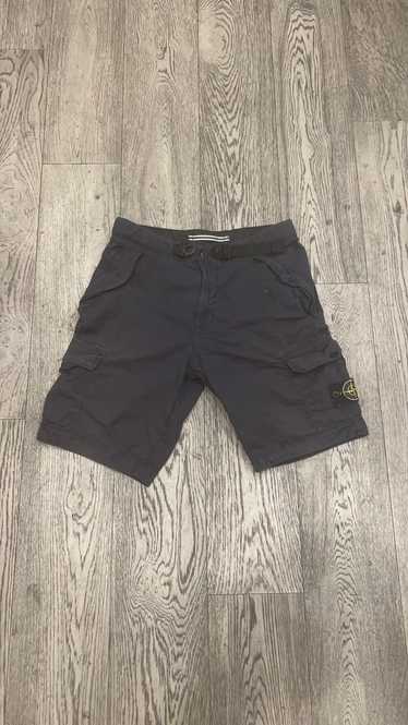 Stone Island Navy Stone Island Cargo Shorts