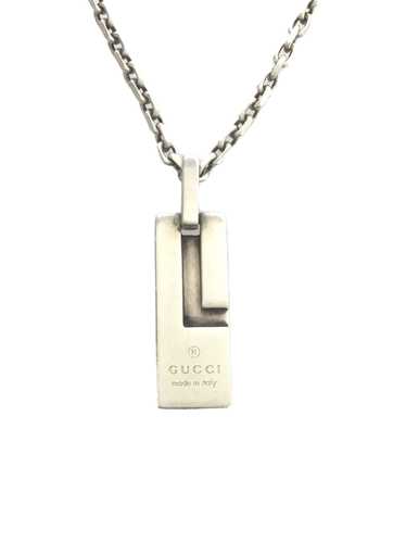 Used Gucci Plate Necklace/G Motif/Necklace/Sv950/S