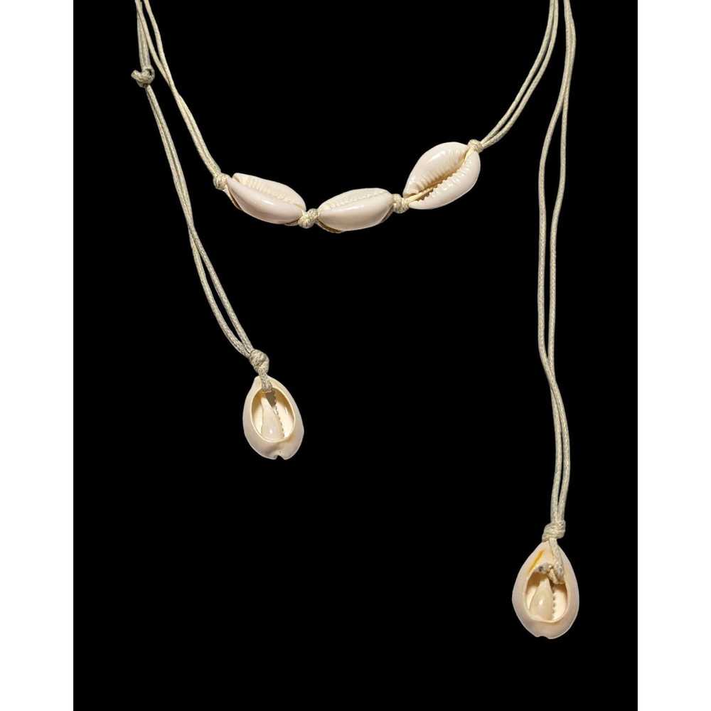 Other Handmade Cowrie Shell Wrap Necklace - image 5