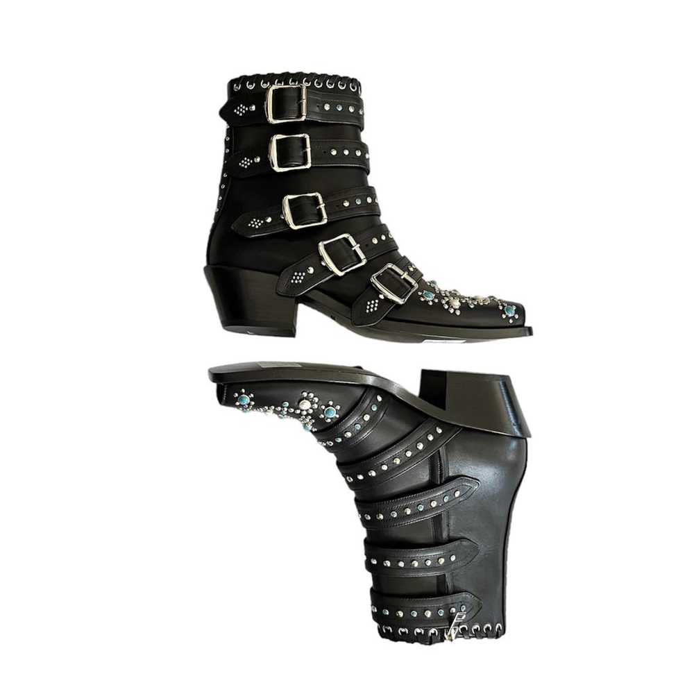 Burberry Leather western boots - image 4