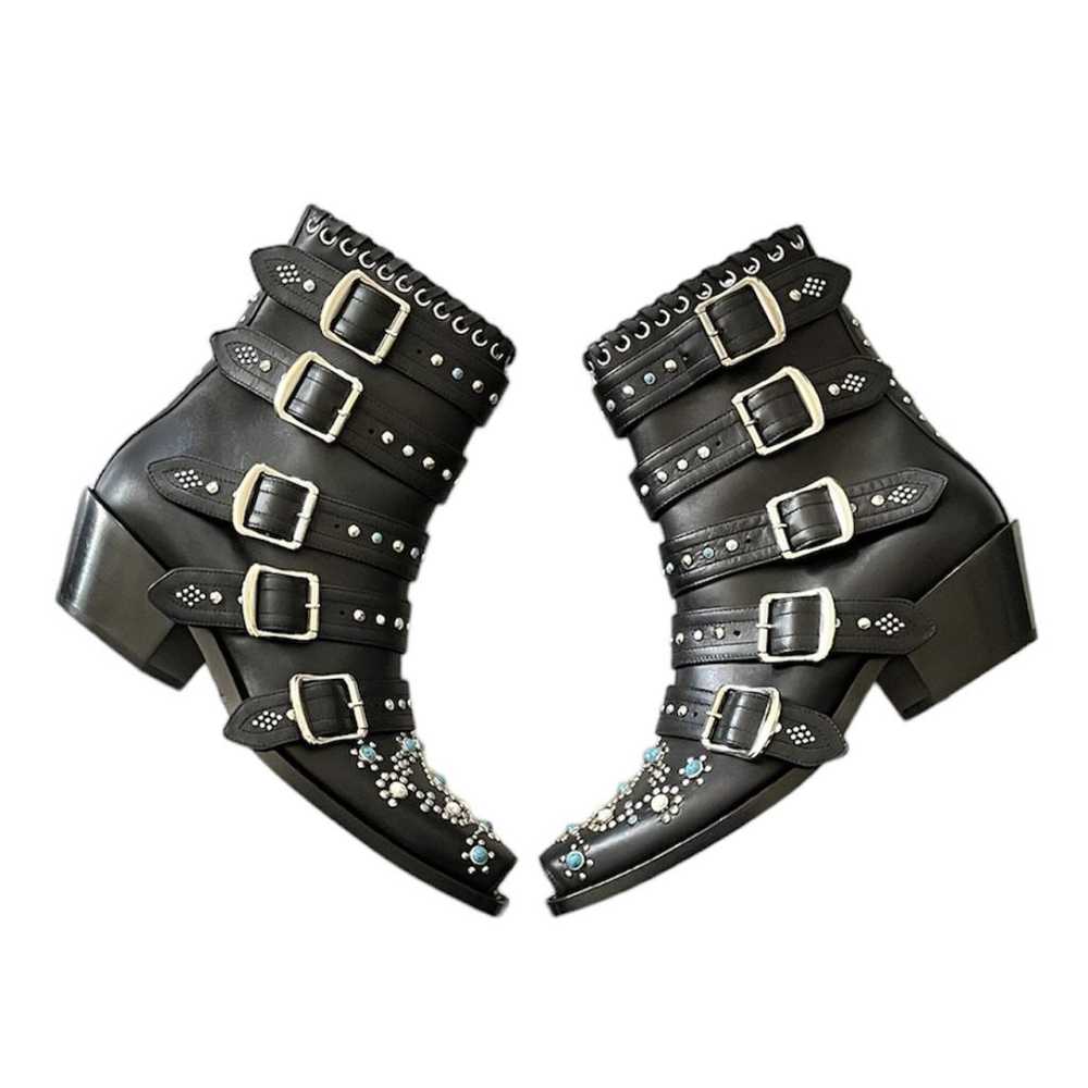 Burberry Leather western boots - image 5